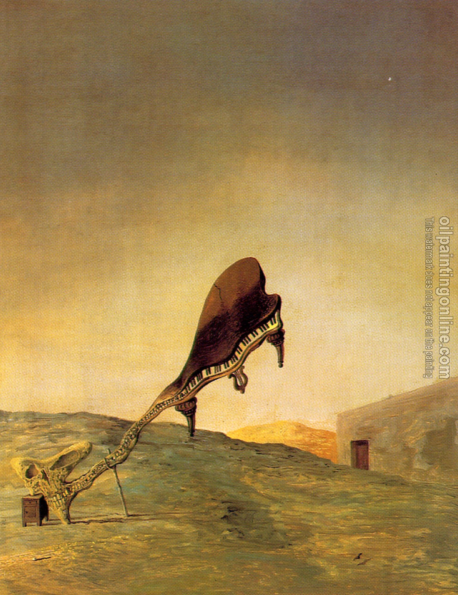 Dali, Salvador - Skull with its Lyric Appendage Leaning on a Bedside Table Which Should Have the Exact Temperature of a Cardinal's Nest